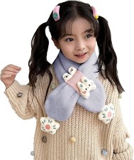 Neck warmer for kids, windproof, cold-resistant, fluffy and cuta. Gray, 75cm. Kids' Neck Warmer price