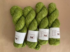 Lot of 4 ~ Elsebeth Lavold Misty Wool Yarn, Color: sapling green,  dye lot 58 Sapling price