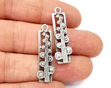 2 Plant Sapling Dangle Charms Antique Silver Plated jewelry Accessories G28254 Sapling price
