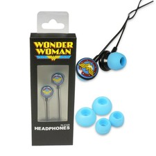 DC Comics WONDER WOMAN In-Ear Headphones- Logo Wired Earbuds Women's Headphones price