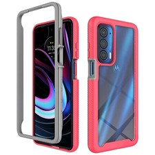 For Motorola Edge 2021/Moto Edge 5G UW Phone Case PC +TPU Transparent Back Cover Mobile Phone Back Cover price