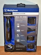 Westinghouse All-In-One Grooming Kit 7-pc cordless shaver beard stubble ear nose All-in-One PC price