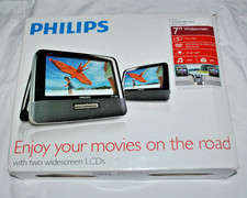 PHILIPS PD7012 7IN WIDESCREEN DUAL-SCREEN PORTABLE DVD PLAYER CAR 2 SCREENS Portable DVD Players price