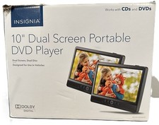 Insignia 10" Dual Screen Portable DVD Players Black NS-DD10PDVD19  - New Portable DVD Players price