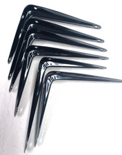 SHELF BRACKETS BLACK 4" INCH x 5" INCH  SHELF BRACKETS SIX 6 PC. BLACK  METAL Wall Shelf price