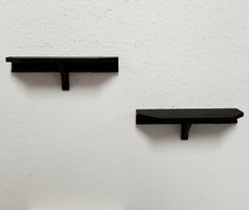 Two 6" x 2" Small Black Wall Shelves No Hole Nail Includes 3M Command Adhesive Wall Shelf price