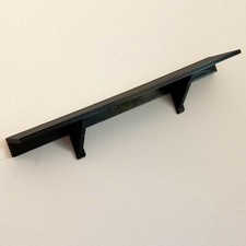 12" x 2" Black Wall Shelf Easy No Hole Nail install 3M Command Adhesive Strips Wall Shelf price
