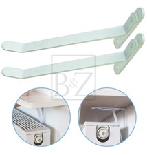 B&Z Energy Saving Radiator Shelf Brackets in White (Pair) - No Drilling Required Wall Shelf price