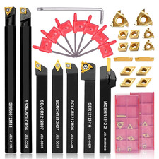 Indexable Lathe Tools 21PCS Kit, 1/2" 12Mm Shank 7PCS Metal Lathe Turning Tools Blueprint Machine price