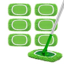 6 Pack Reusable Washable Microfiber Mop Pads for Swiffer Sweeper Floor Cleaner Floor Cleaning Machine price