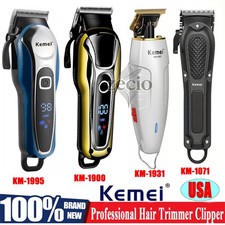 Professional Electric Cutting Machine Kemei Shaver Cordless Hair Trimmer Clipper Electric Cutting Machine price