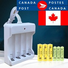 AA/AAA Battery Charger USB 4 Slot for NiMH/NiCd Batteries White Indicator NEW Battery Charger price