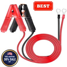 2PCS 13 AWG 3.3FT Car Battery Jumper Cable Alligator Clips 12V/24V 30A Copper US Battery Jumper Cable price