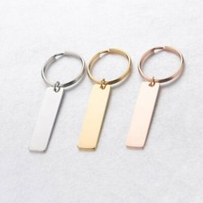 Free Engrave Stainless Steel Keychain Personalized Custom Engraved Letter Name Keychain price