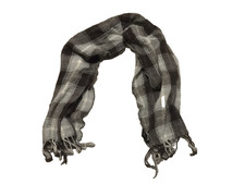 Men's Scarf Fringe Plaid Gray Wool Lightweight Neck Warmer Winter Iceland Men's Neck Warmer price