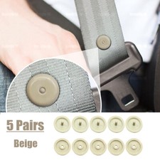 5 Pair Beige Plastic Car Seat Belt Stopper Spacing Limit Buckle Clip Retainer Seat Belt Stopper price