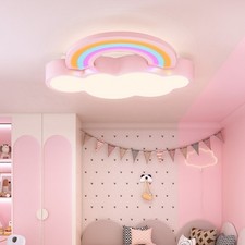 Modern Ceiling Light LED Kids Room Ceiling Lamp Bedroom Dimmable Cloud & Rainbow Chandelier price