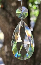 5 Five Pcs 2" Clear Crystal Chandelier Tear Drop Pendant Prisms Octagon Prism Chandelier price