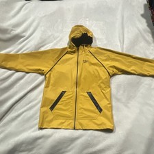 Oshkosh B’gosh Reversible Rain Jacket Boys Size 7 Yellow Blue Slicker Coat Boys' Raincoat price