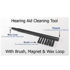 1PC Brand New Multi-function Hearing Aid Cleaning Brush Tool Kit with Wax Loop Hearing Protection Equipment price