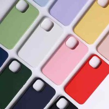 Case For iPhone 14 13 12 11 Pro Max XR 8 7 SE Shockproof Silicone Cover Colors Silicone price