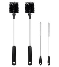 4 Pack Water Bottle Brush & Straw Cleaner Set,Stainless Steel Long Handle Baby B Pacifier-Bottle Detergent price
