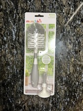 Munchkin Bristle Bottle Brush with Suction Base – Gray, New in Package Pacifier-Bottle Detergent price
