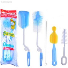 5Pcs Baby Feeding Bottle Brush Sponge Cleaner Straw Nipple Cleaning Washing Tool Pacifier-Bottle Detergent price