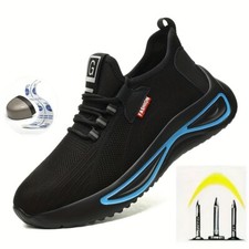 Mens Summer Safety Shoes Breathable Lightweight Steel Toe Cap Puncture Proof Work Shoes price