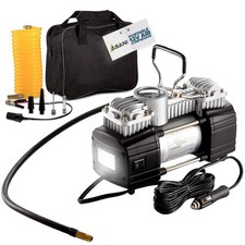 Air Compressor 12V 150 PSI Double Cylinder LED Flashlight for SUVs Off-Road Air Pump - Tire Care price