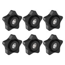 3/816 Thread Star Knob Shape Hand Tighten Clamping ScrewOn Nuts Black 6 PCS Nut Tightening Machine price