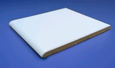 1 Vintage BULLNOSE Matte 4 1/4 USA Ultra White Tile New Tile Adhesive Mortar price