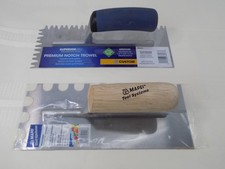 Lot (2): Wood Flooring Adhesive Notched Trowels, Mapei & SuperiorBuilt, each NEW Tile Adhesive Mortar price