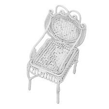 Miniature Garden Furniture Set Cute Elegant Miniature White Tea Table And Ch NEW Garden Furniture Set price