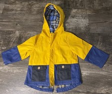 OSH KOSH Baby Boy Yellow Hooded Rain Jacket 12M Toddler Windbreaker Classic Baby Raincoat price
