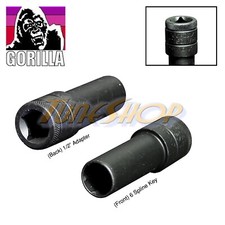 GORILLA 1921SD WRENCH KEY SMALL DIAMETER TUNER 6 SPLINE WHEELS RIM LOCK LUG NUTS Wheel Lug Wrench price