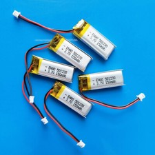 5x 3.7V 150mAh Li Po Polymer Rechargeable Battery 501230 JST 2P 1.25mm Connector Standard & Rechargeable Batteries price