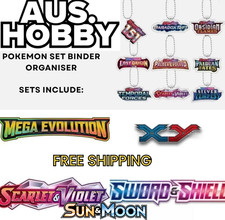 Binder Tags/Key Chain -  Pokémon - ORGANISE YOUR SETS - MULTIPLE SETS Key price