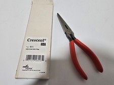 NOS VINTAGE CRESCENT USA 7" LONG FLAT NOSE PLIERS 650-7C 650-7 Pliers price