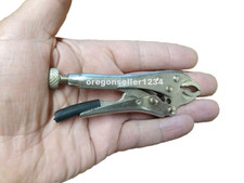 Mini Vice Grip Style Locking Pliers  4" Long curved jaw (CHEAPEST ON EBAY)! Pliers price