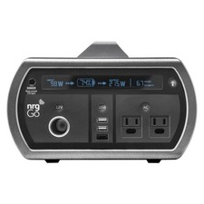 nrgGo 400 Portable 500wh Power Station 1200W Surge (Black and Gray) POWERFUL Generators price