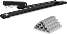 Deli Long Reach Stapler with 1000 Staples, 20 Sheet Capacity, Long Arm Standard Stapler price