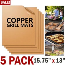 Easy BBQ Grill Mat Copper Pad Non Stick Barbecue Bake Cooking Mat Chef Reusable Grill & Barbecue Accessories price