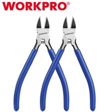 WORKPRO 2PC Wire Cutters 6 Inch Precision Flush Cutter Spring Loaded Side Pliers Diagonal Cutters price