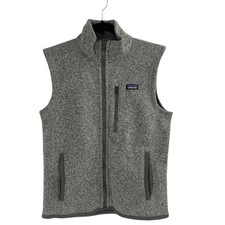 Patagonia Stonewash Gray Better Sweater Vest Kids Youth Boy XL 14 Full Zip Boys' Overcoat price
