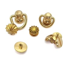 Brass Screws Rivets 10.5 - 16mm for Cabinet Handles Tool Hardware Craft Box Bag Tool Bag & Cabinet price