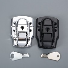 Box Latch Hasp Wooden Box Tool Cabinet Lock Bag Spring Belt Hasp Buckle 76*45mm Tool Bag & Cabinet price
