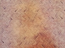 Dollhouse Miniature Parquet Wood Flooring Paper Card Stock Glossy 1:12 Scale Parquet price