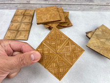 Dolls House Parquet Floor Miniature 1:12 Flooring Dollhouse Accessories 9PCS Parquet price