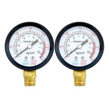 2PCS Air Pressure Gauge For Air Compressor 1/4"BSP 0-150 PSI 2" Face Side Mount Air Compressor price